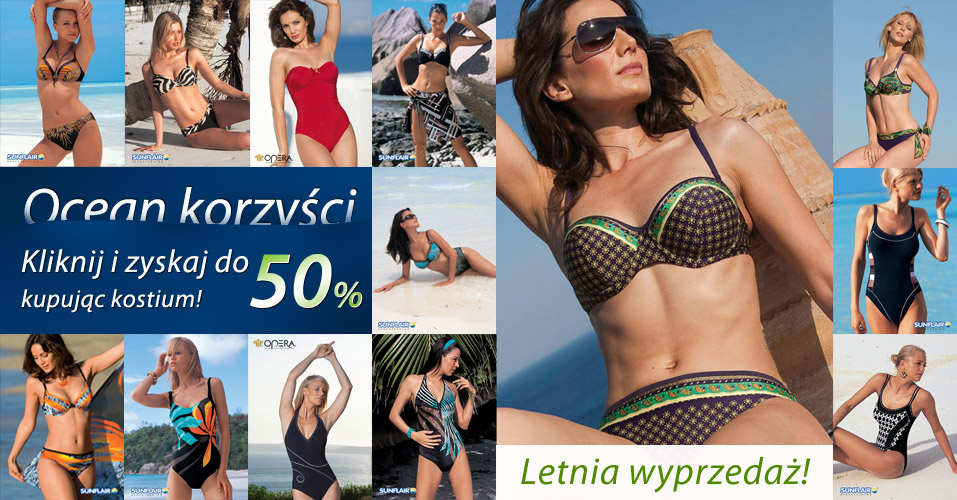 Letnia wyprzedaż kostiumów kąpielowych i mody plażowej w bodylook.pl - do 50%!