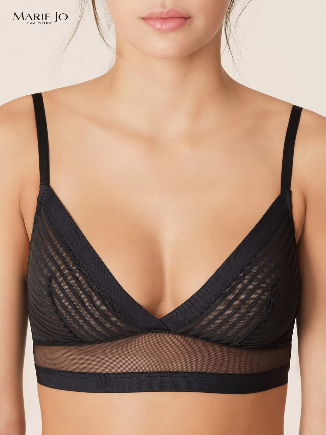 Czarny Biustonosz bez fiszbin Marie Jo L'Aventure Salvador 121894 - zdjęcie 1