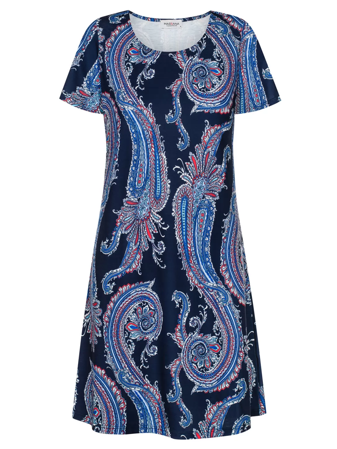 Czerwony, granatowy, niebieski Sukienka domowa Massana 197257 - zdjęcie 1