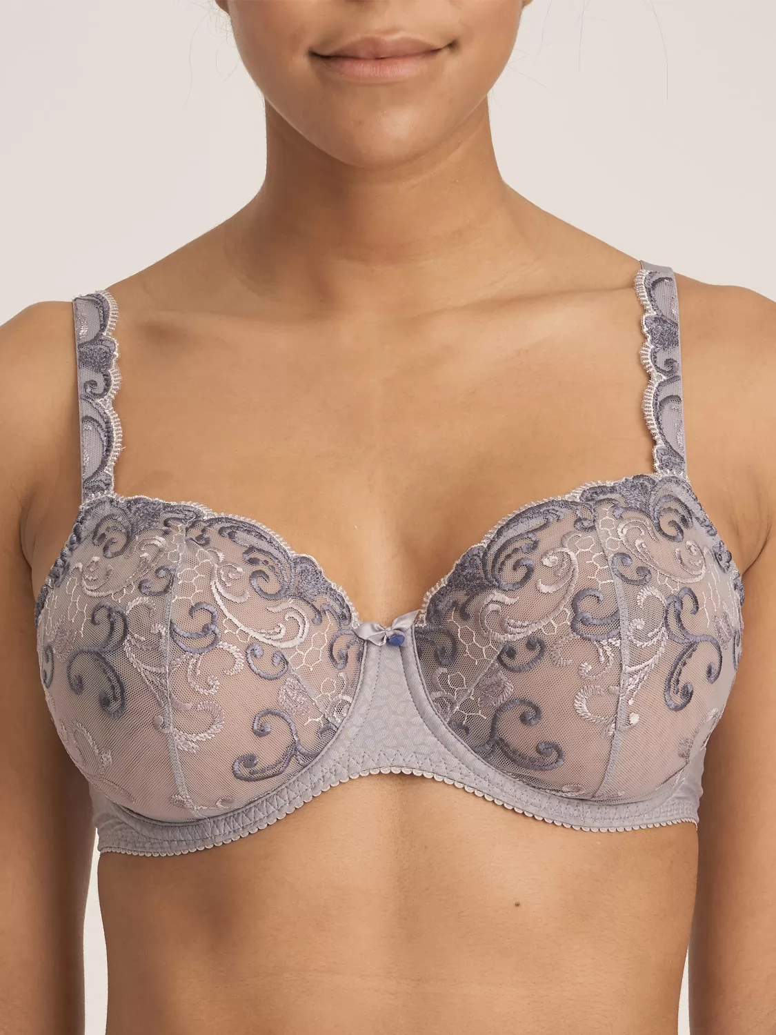 Fioletowy, szary Biustonosz balkonetka PrimaDonna Candle Light 163125 - zdjęcie 1