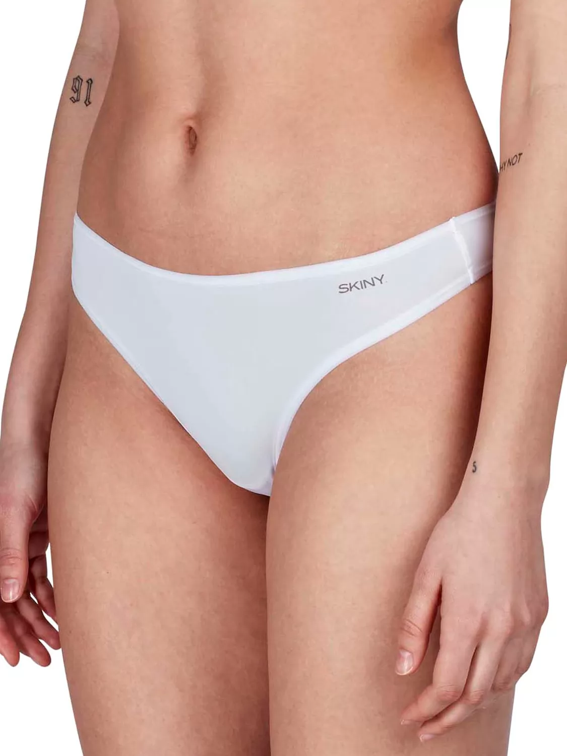 Biały Stringi Skiny 2PACK Advantage Micro 085721 - zdjęcie 1