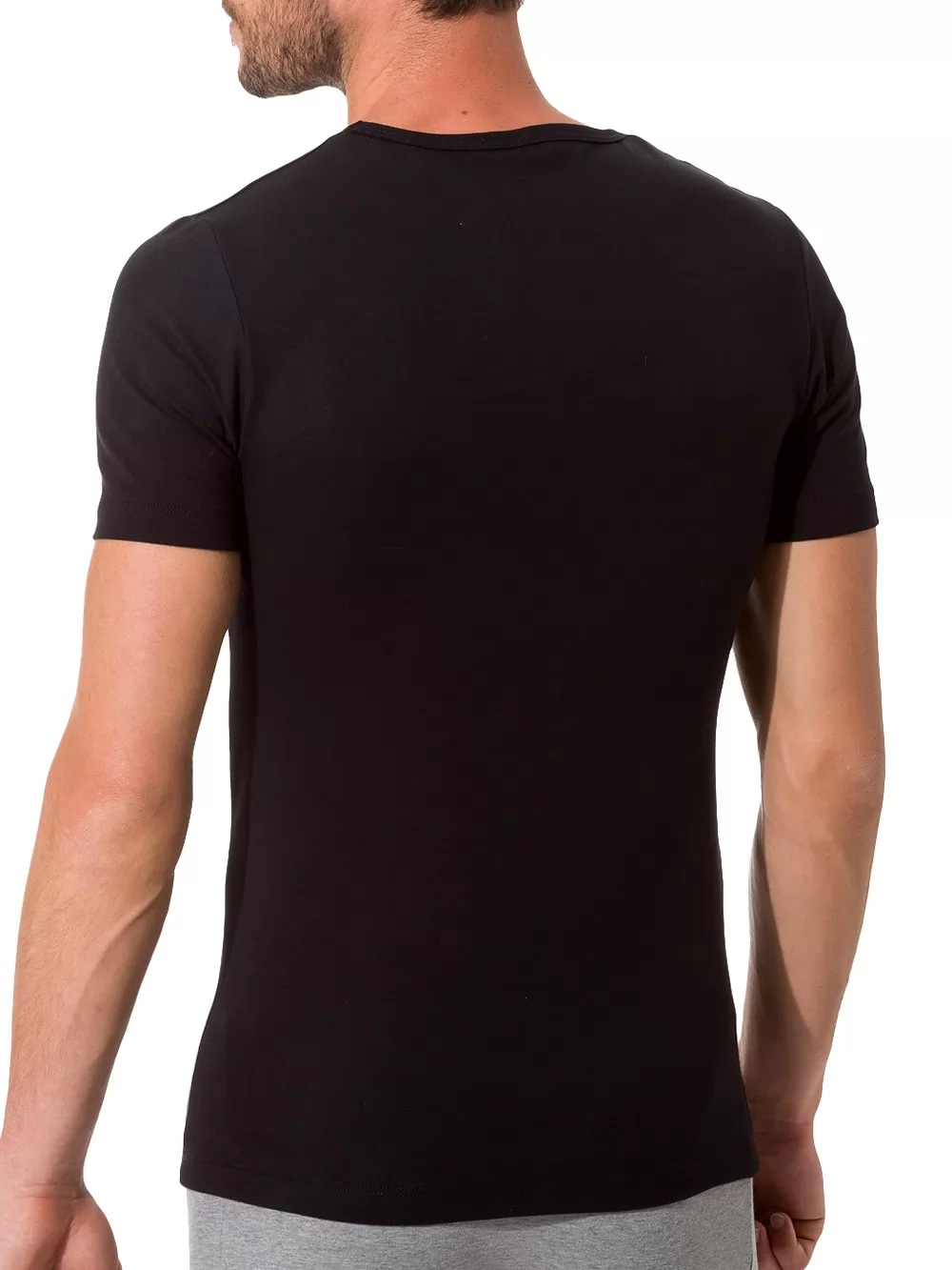 Czarny Koszulka męska Skiny Option 082708 - zdjęcie 2