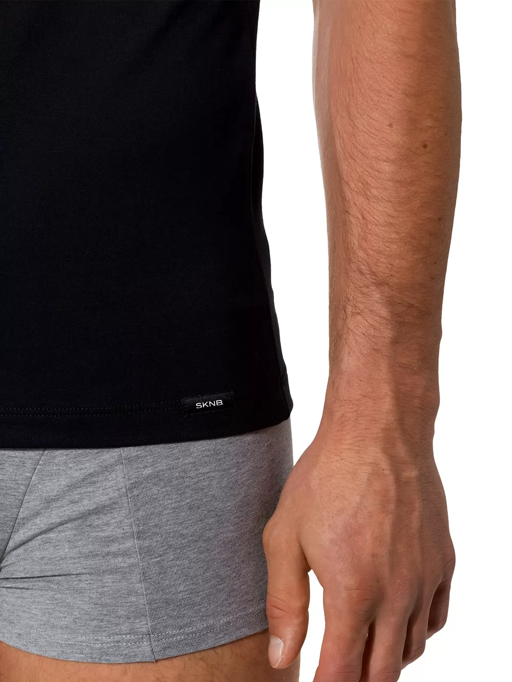 Czarny Koszulka męska Skiny Option 082708 - zdjęcie 5