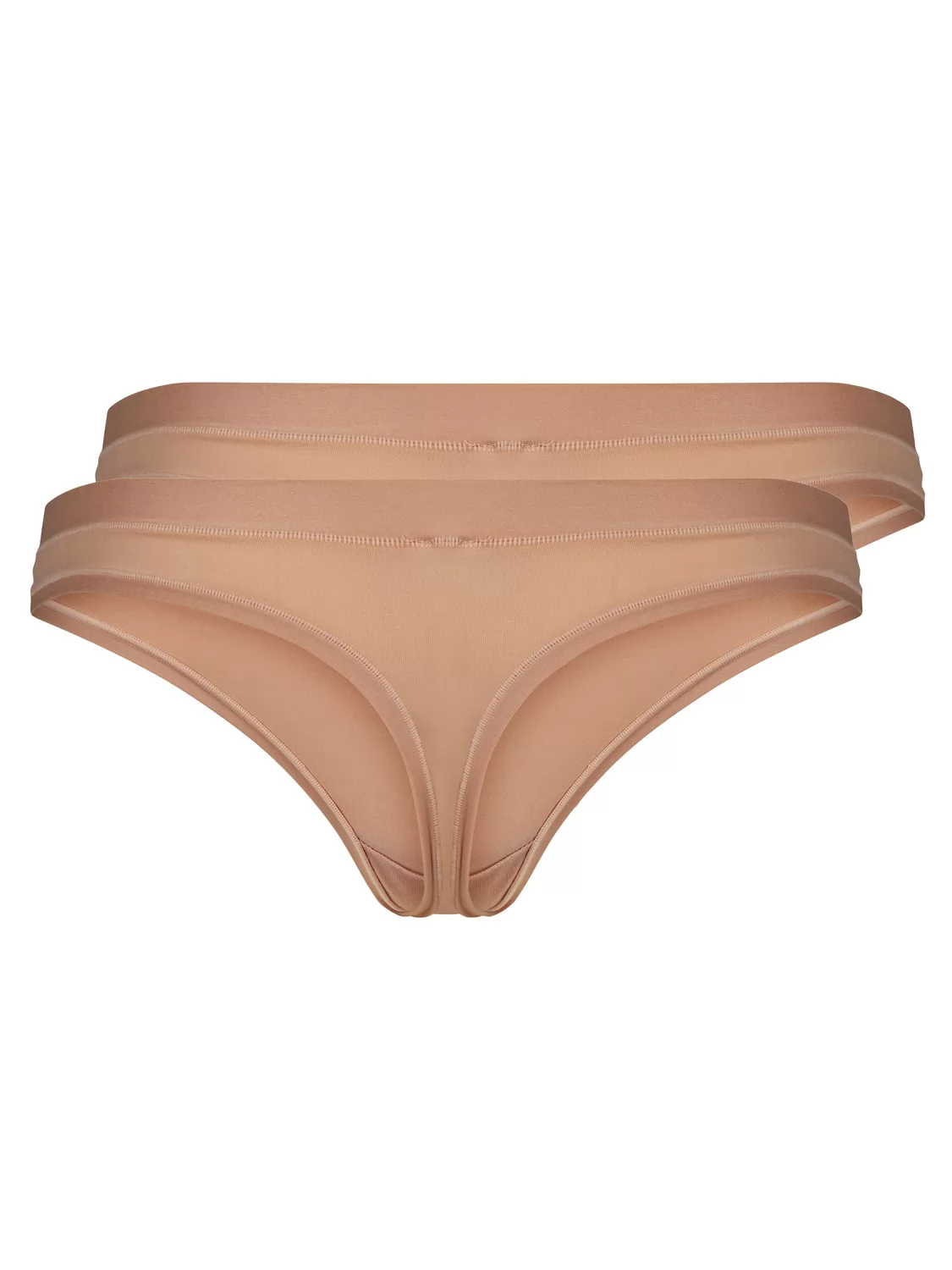 Beżowy Stringi 2PACK Skiny Pure Nudity 080077 - zdjęcie 4