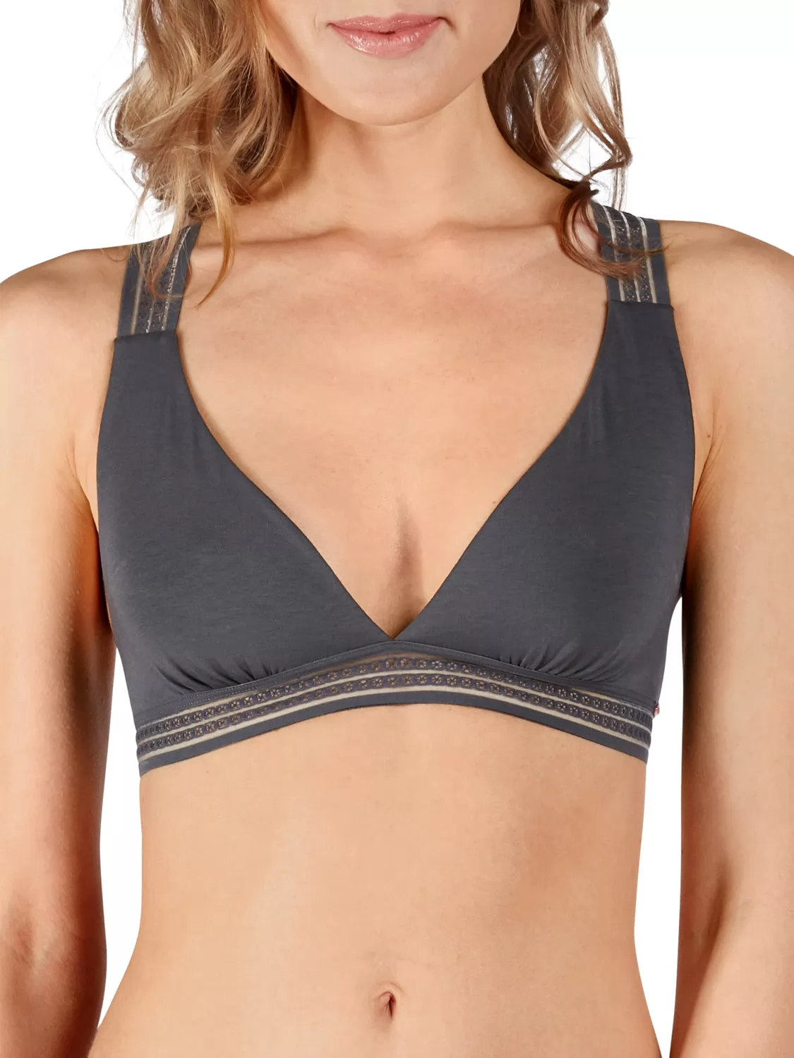 Szary Biustonosz bez fiszbin Skiny Sensual Light 085061 - zdjęcie 1