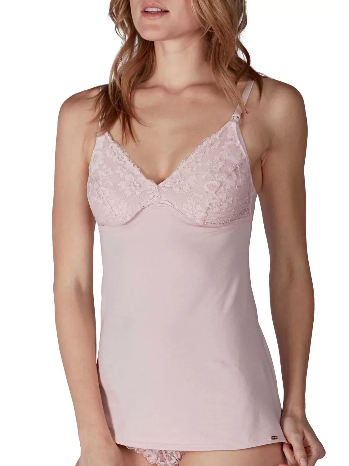 Pudrowy róż, różowy Koszulka damska Skiny Refined Maternity 085106 - zdjęcie 1