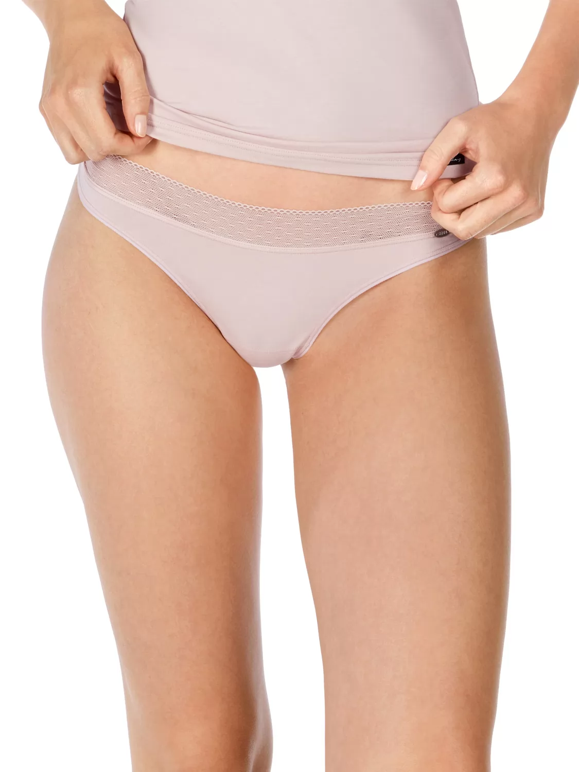 Pudrowy róż Stringi 2PACK Skiny Advantage Lace 083721 - zdjęcie 1