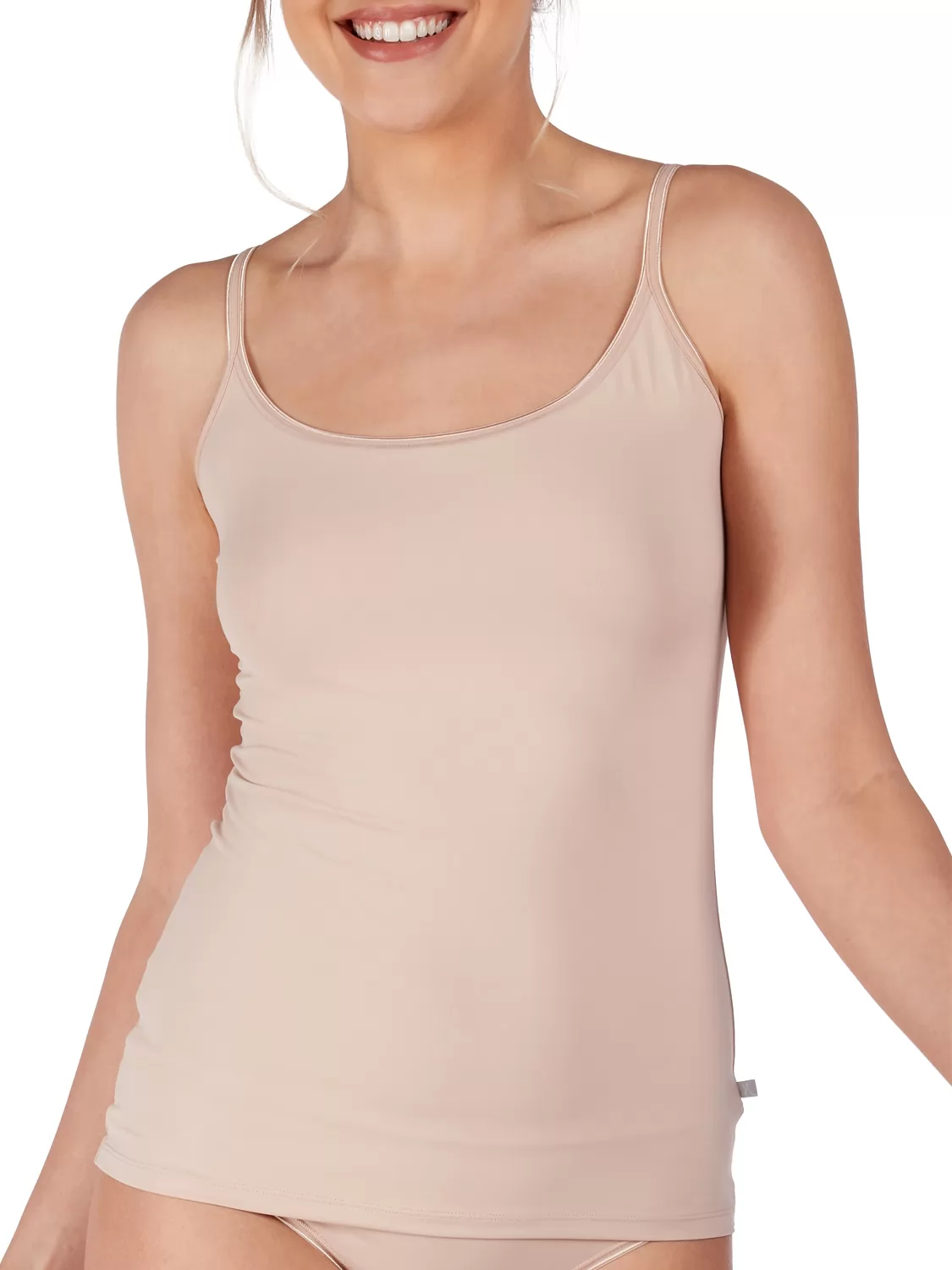 Beżowy Top damski Huber Fine Touch 016290 - zdjęcie 1