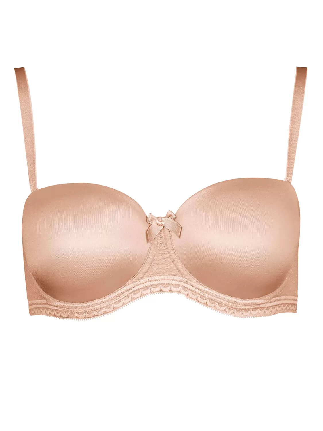 Beżowy Biustonosz z odpinanymi ramiączkami Huber Body Couture 016384 - zdjęcie 6