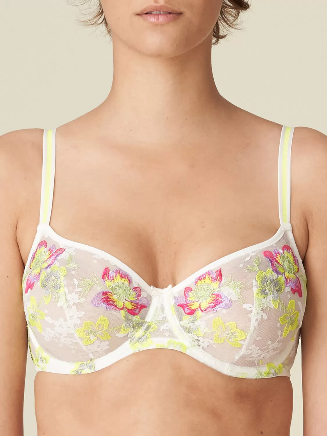 Kremowy, wielobarwny Biustonosz Marie Jo Amber 102361 - zdjęcie 1