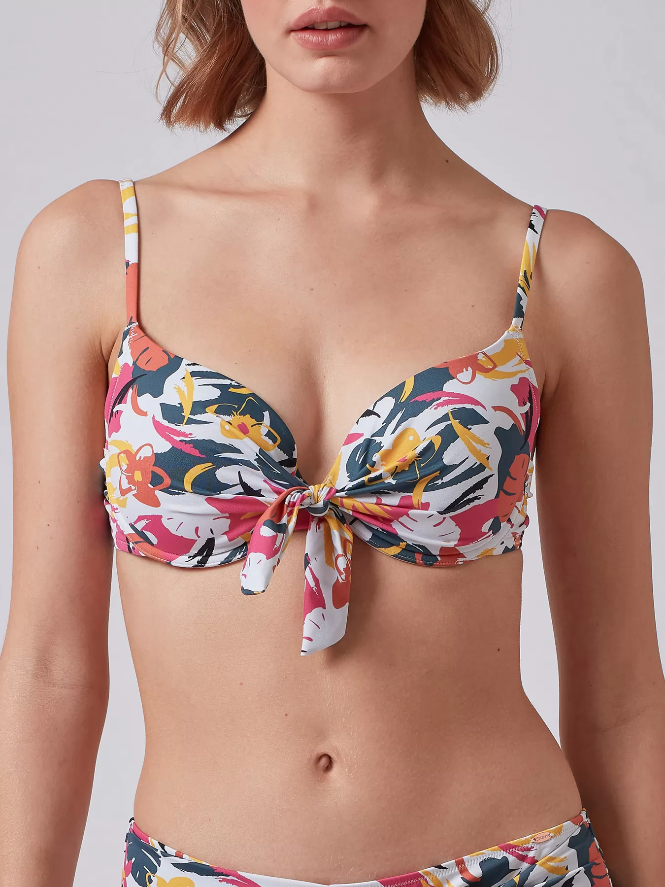 Biały, granatowy, pomarańczowy Góra od kostiumu Skiny Summer Breeze 080453 - zdjęcie 1