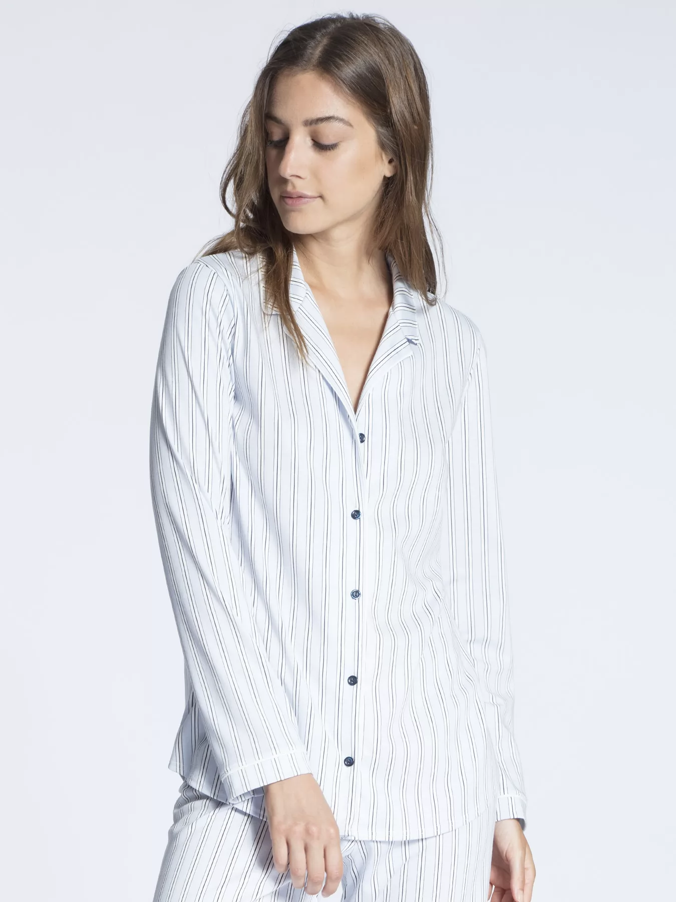 Biały, niebieski Piżama damska Calida Sweet Dreams 43896 - zdjęcie 2