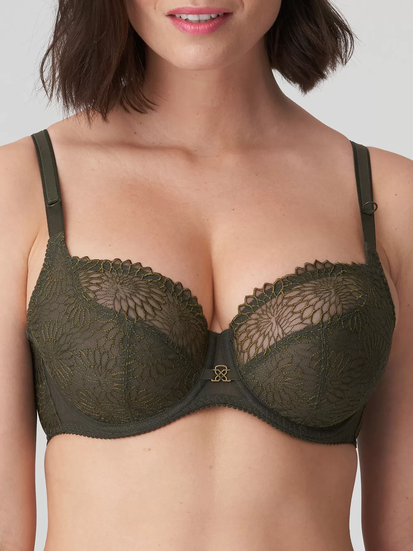 Zielony Biustonosz balkonetka PrimaDonna Sophora 163184 - zdjęcie 1