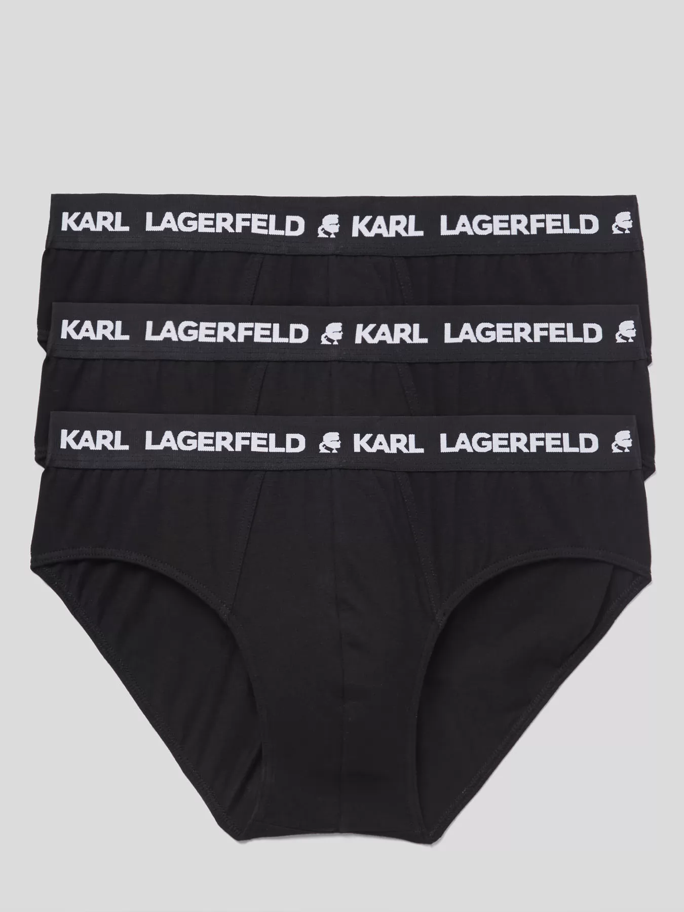 Czarny Slipy męskie 3PACK Karl Lagerfeld 211M2103 - zdjęcie 1
