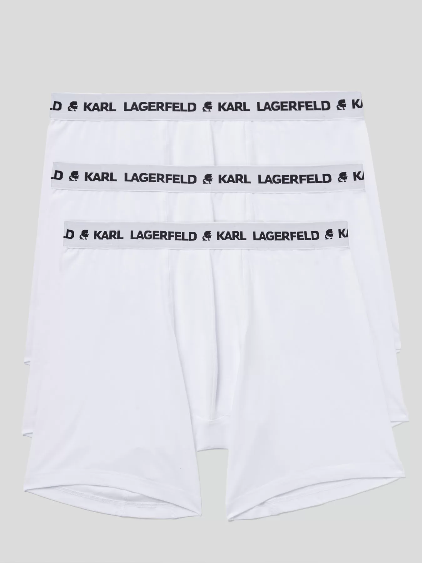 Biały Bokserki męskie 3PACK Karl Lagerfeld 211M2104 - zdjęcie 1