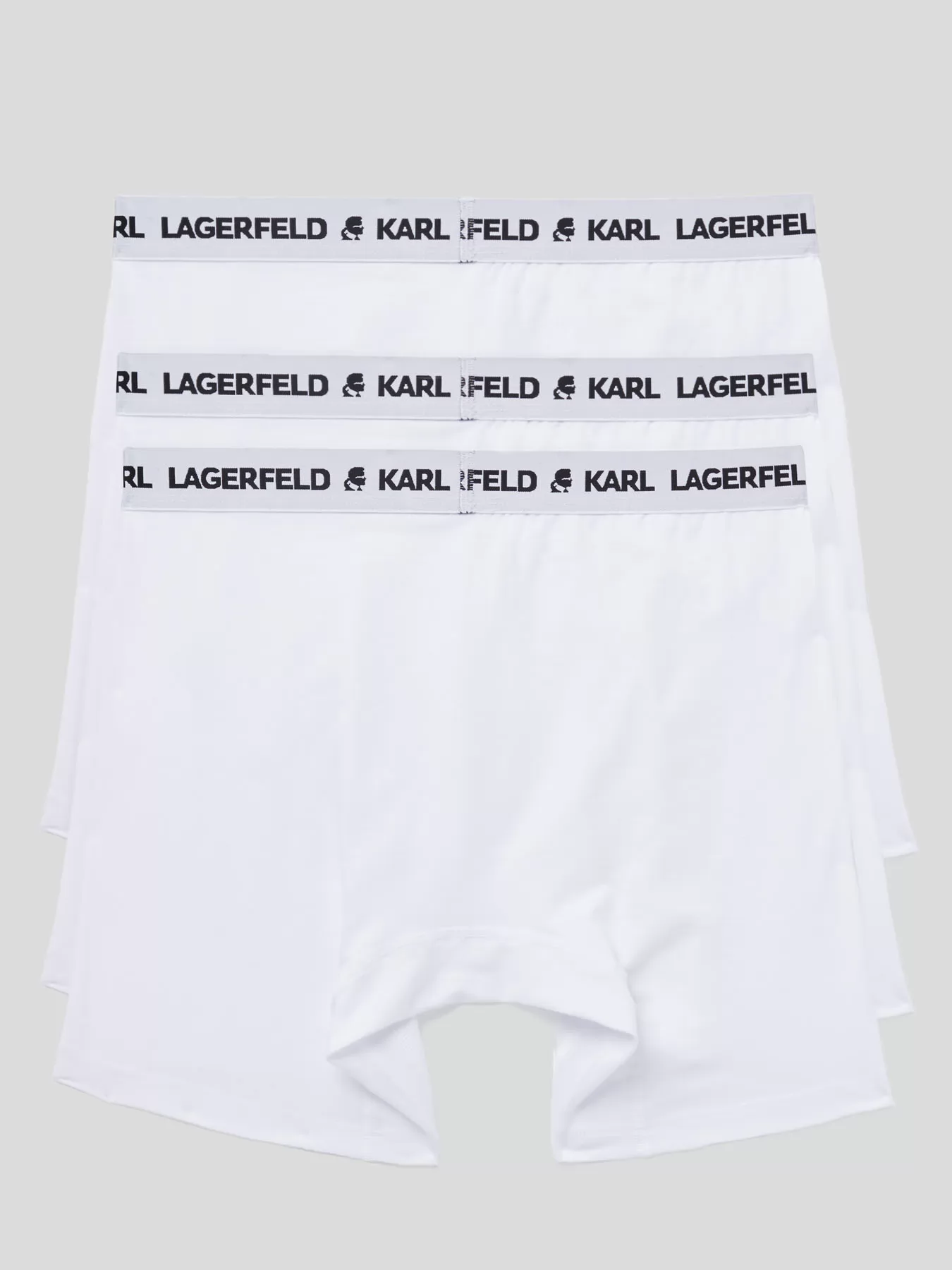 Biały Bokserki męskie 3PACK Karl Lagerfeld 211M2104 - zdjęcie 2