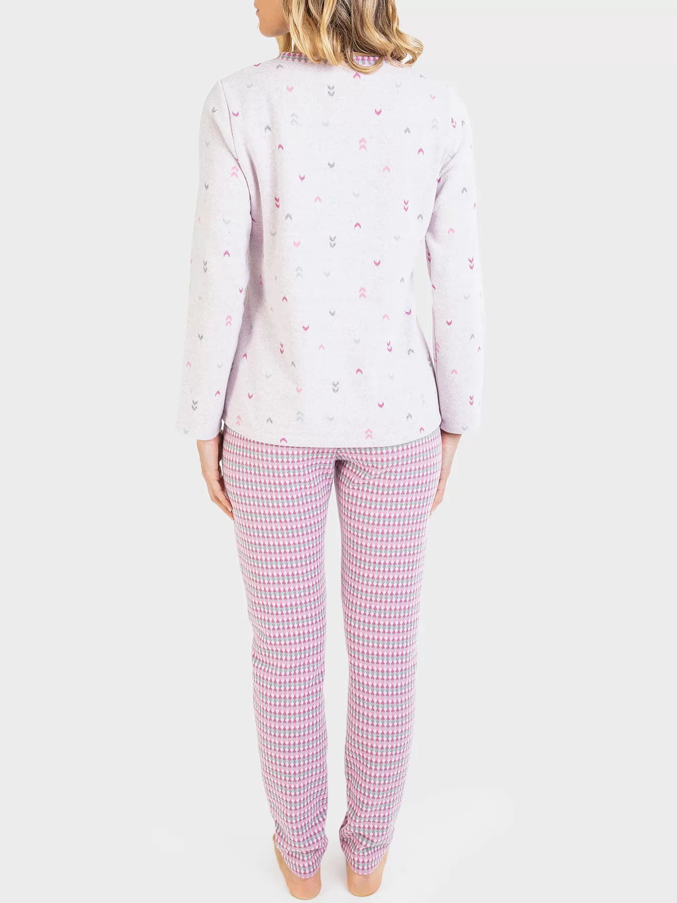 Pudrowy róż, różowy, szary Strój domowy Massana 711221 - zdjęcie 2