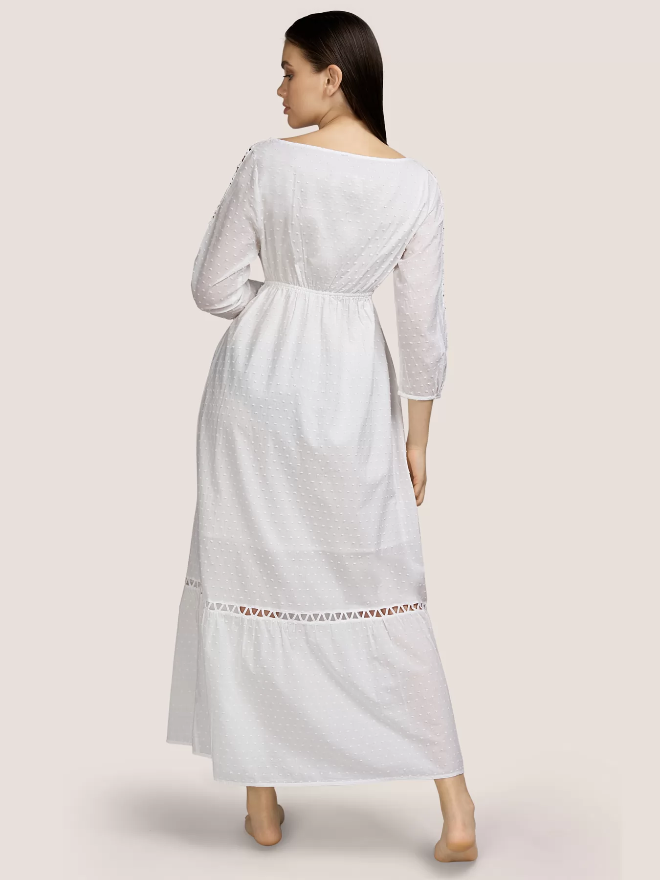 Kremowy Sukienka Andres Sarda Shelley 3410370 - zdjęcie 2