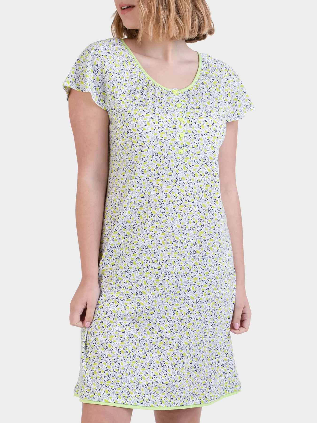 Zielony, żółty Koszula nocna Massana 227282 - zdjęcie 1