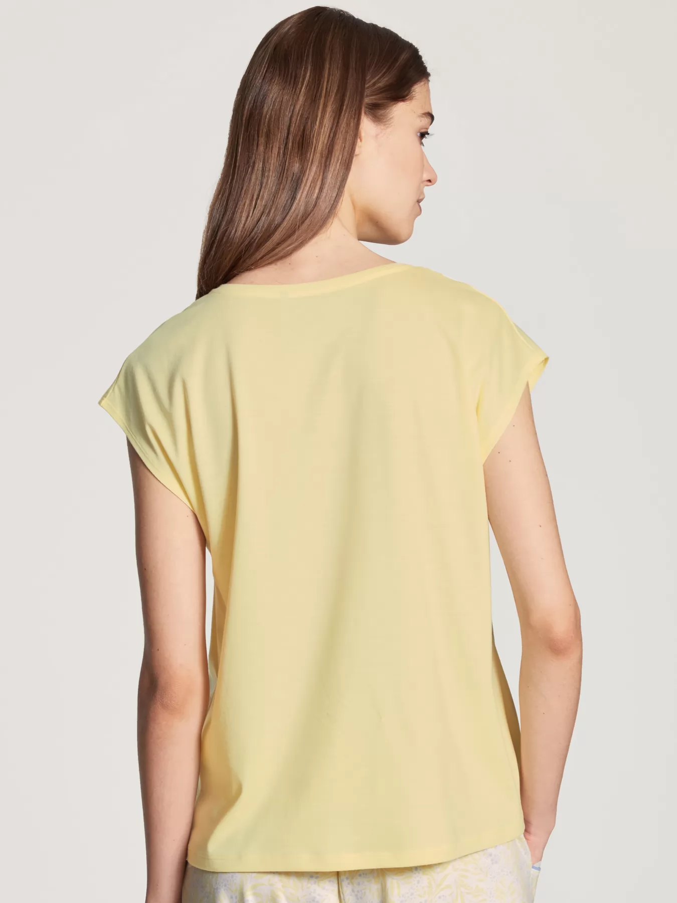 żółty Koszulka damska Calida Favourites Daisy 14095 - zdjęcie 2