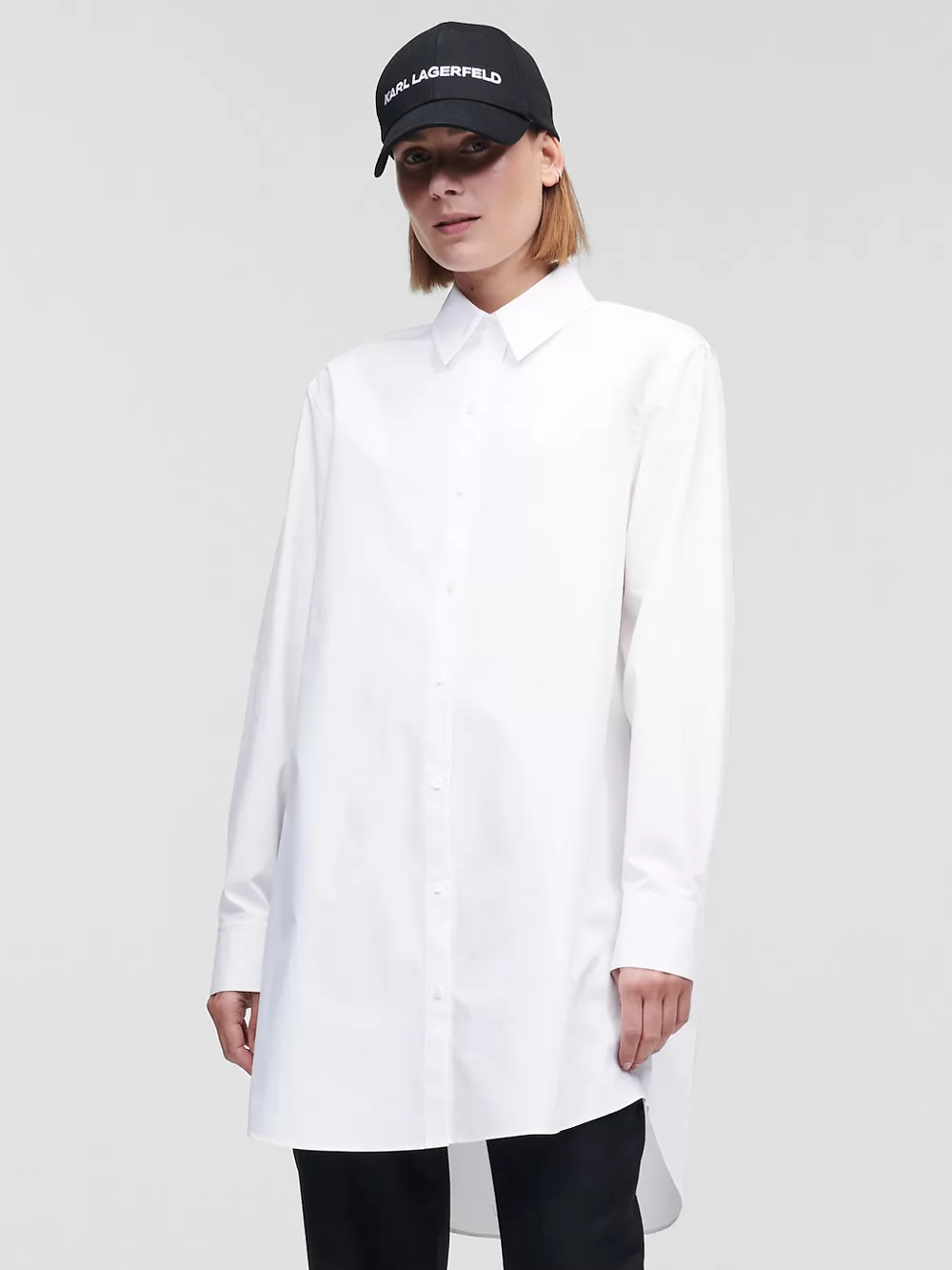 Biały Tunika Karl Lagerfeld 225W1601 - zdjęcie 1
