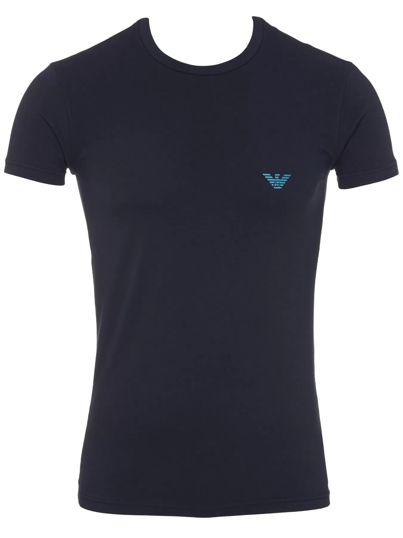 Granatowy Koszulka męska Emporio Armani 1110352F517 - zdjęcie 2