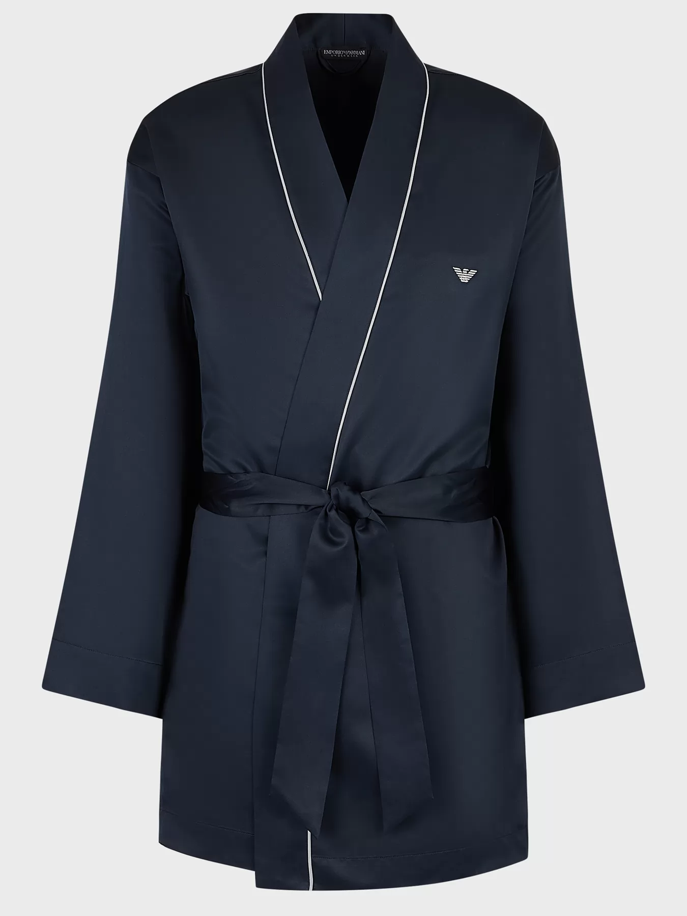 Granatowy Szlafrok męski Emporio Armani 1120193R583 - zdjęcie 3
