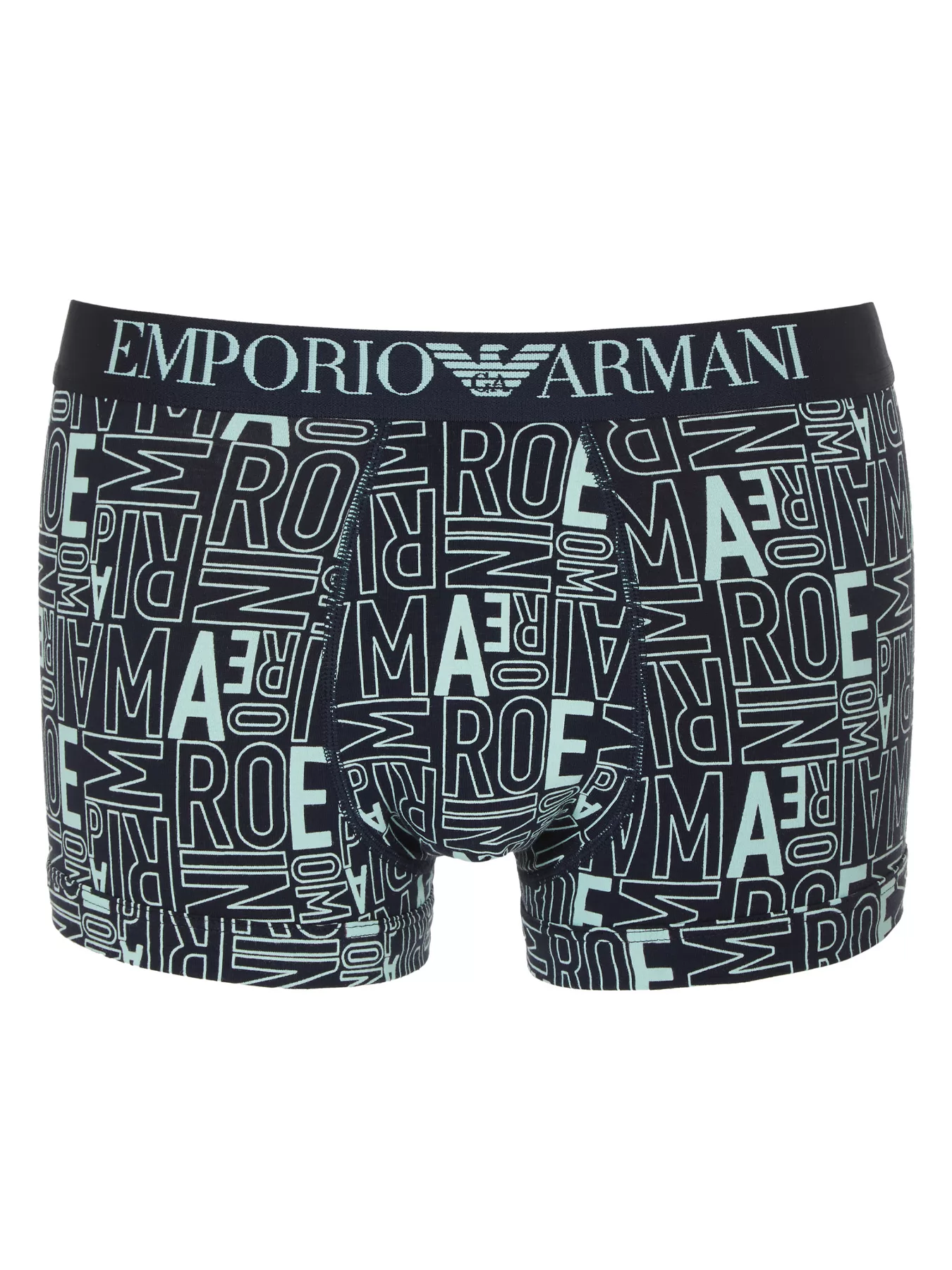 Granatowy, niebieski Bokserki męskie Emporio Armani 1113894R506 - zdjęcie 2