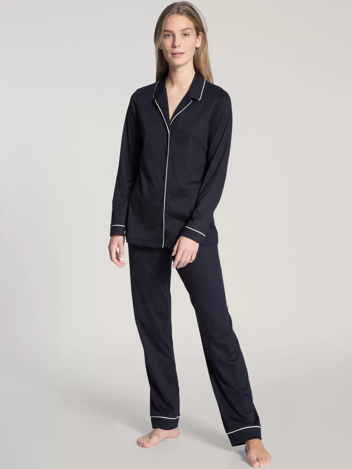 Granatowy Piżama damska Calida Night Lovers 43629 - zdjęcie 1