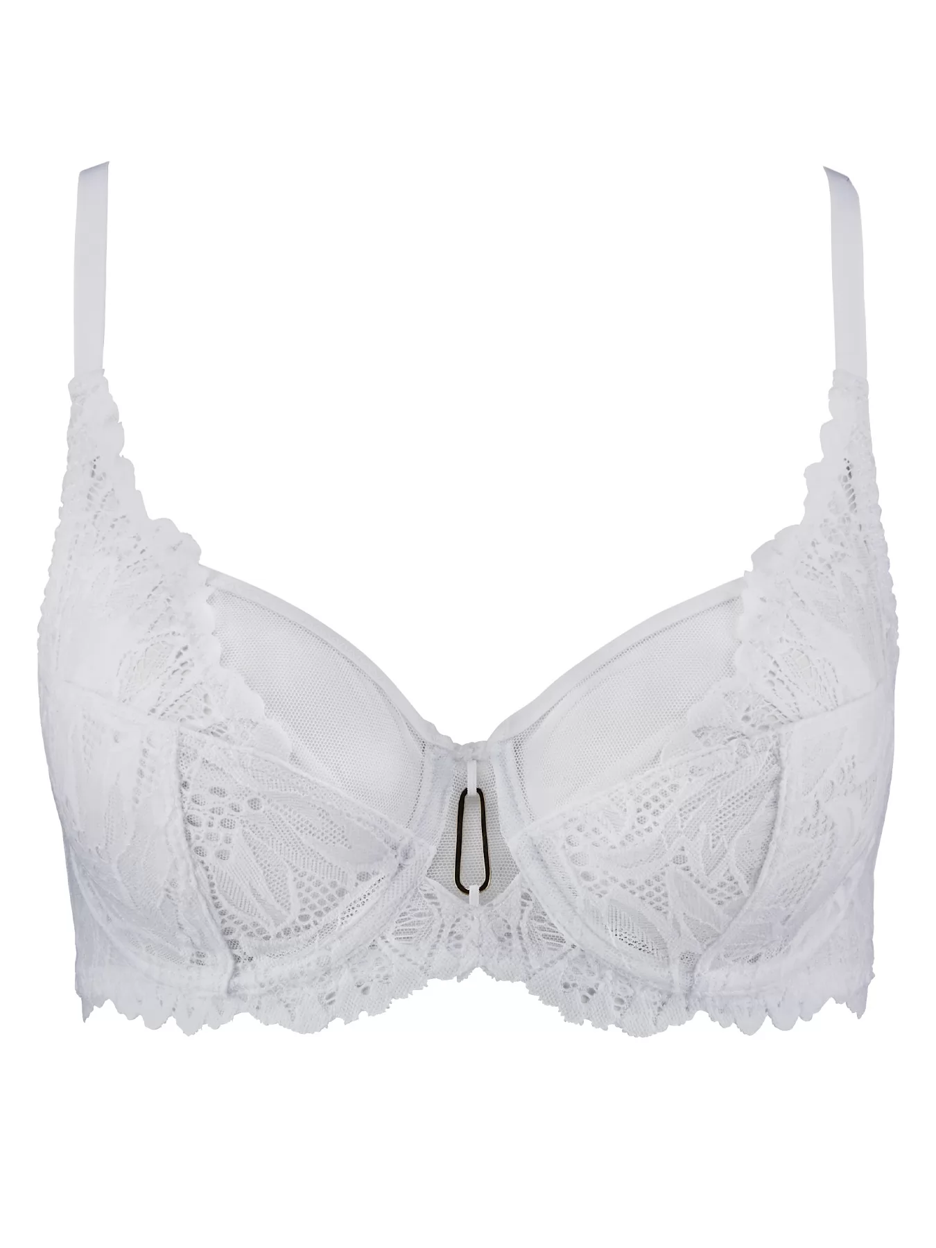 Biały Biustonosz Aubade Flowermania LAN13 - zdjęcie 3