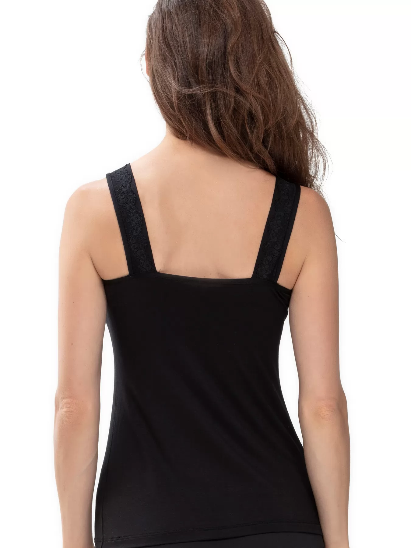 Czarny Koszulka damska mey Luise 45112 - zdjęcie 2