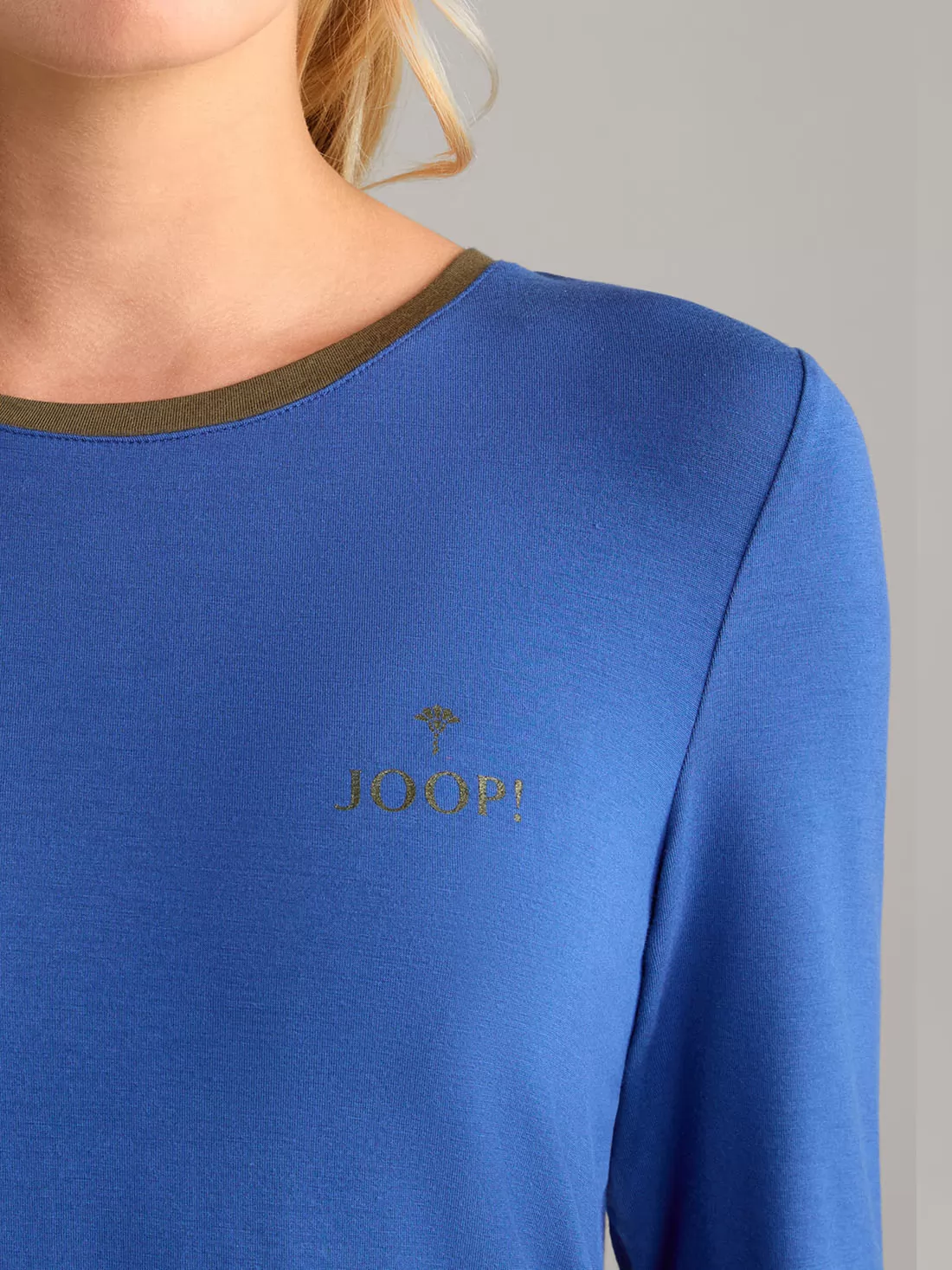 Granatowy, niebieski Koszulka damska JOOP! 642187 - zdjęcie 3