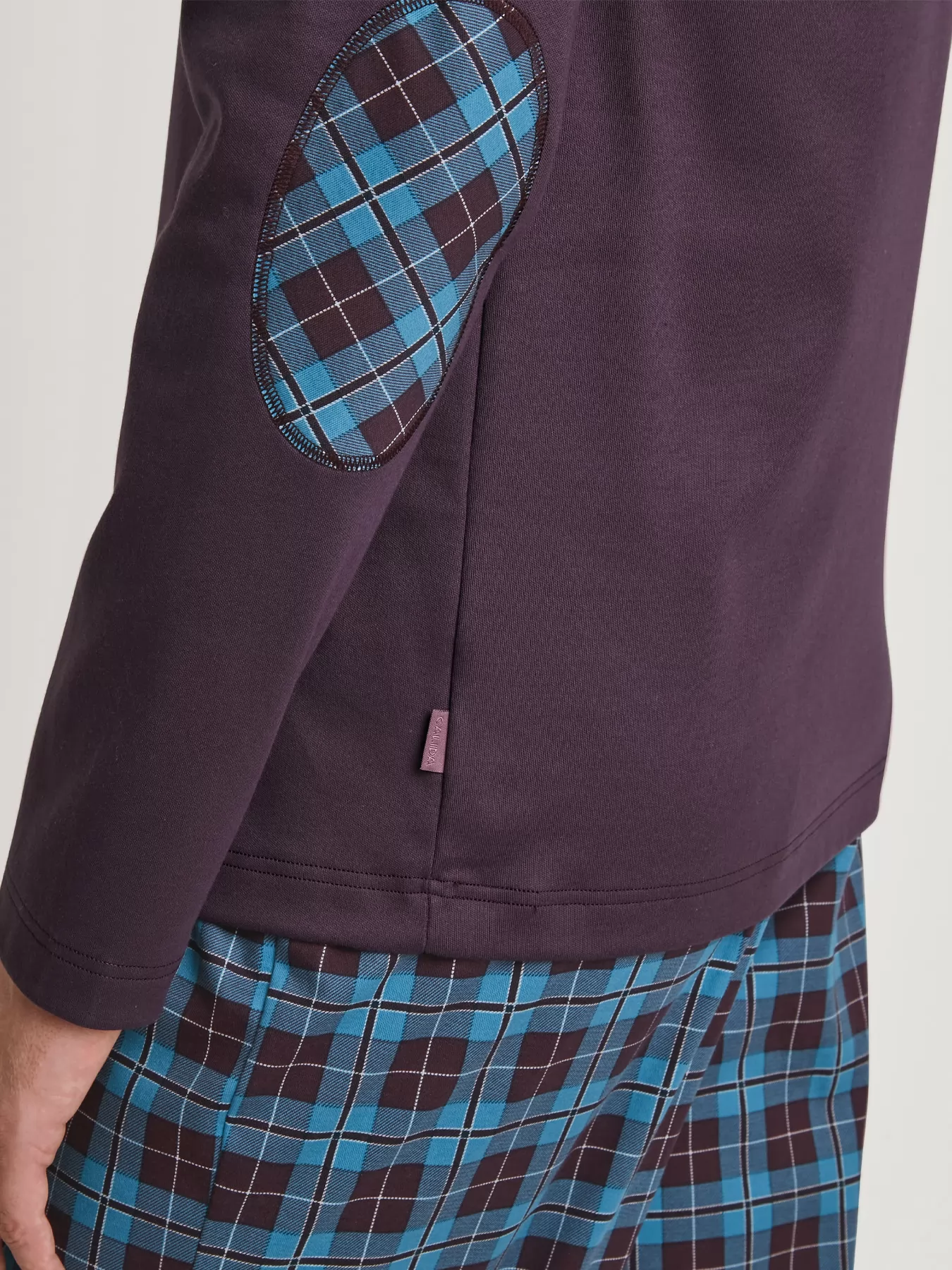 Fioletowy, niebieski, wielobarwny Piżama męska Calida Relax Comfy 45582 - zdjęcie 3