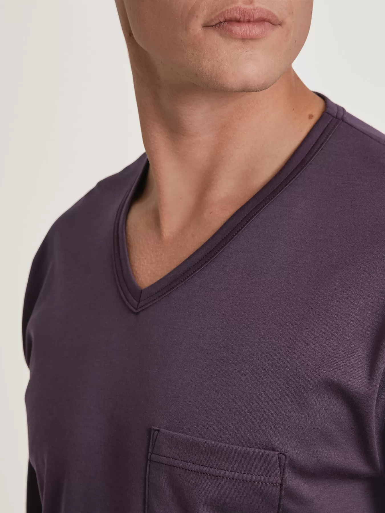 Fioletowy, niebieski, wielobarwny Piżama męska Calida Relax Streamline 46287 - zdjęcie 4