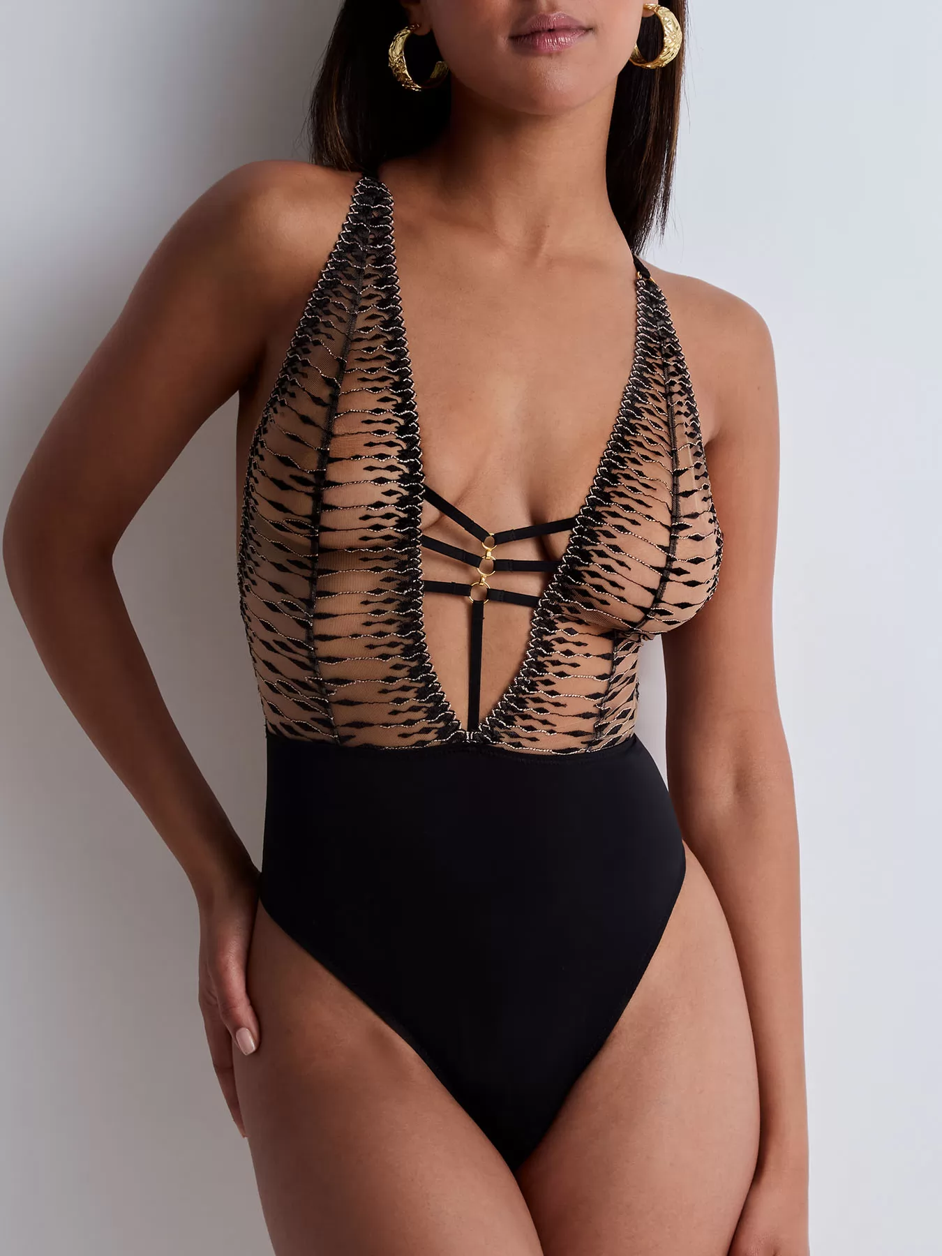 Czarny Body Aubade Voodoo Kiss 3D86 - zdjęcie 1