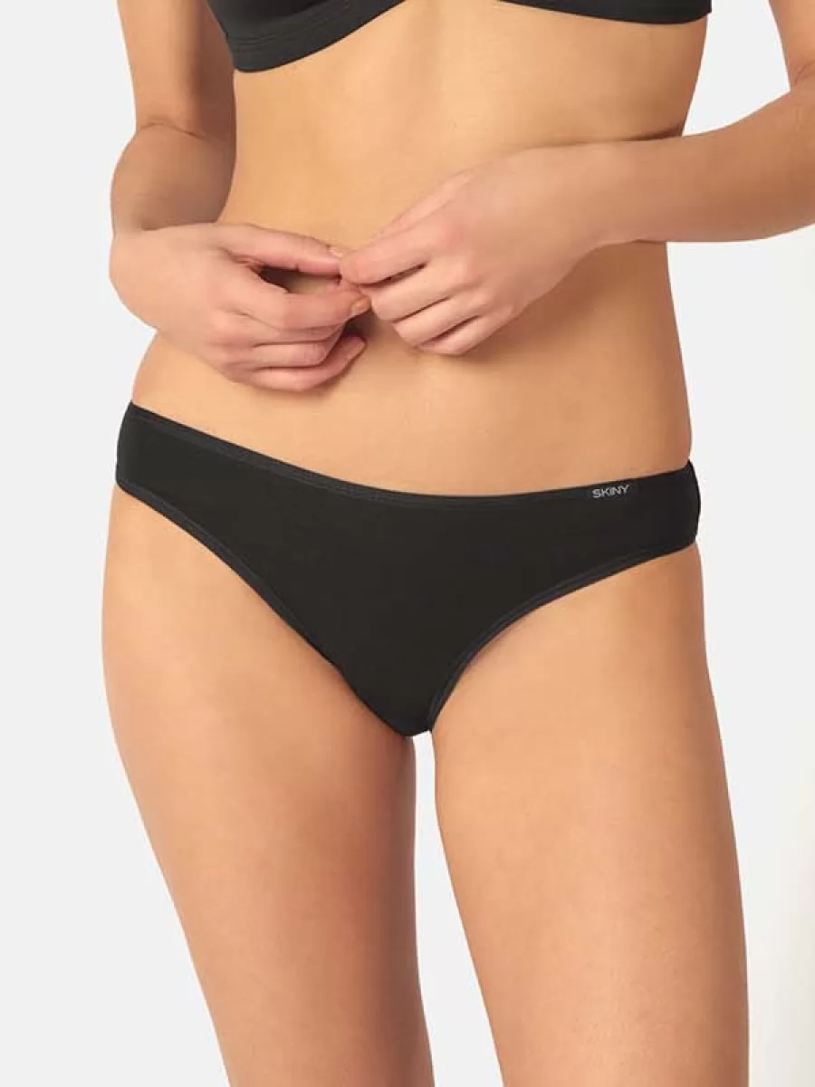 Czarny Figi Skiny Cotton Essentials 080903 - zdjęcie 1