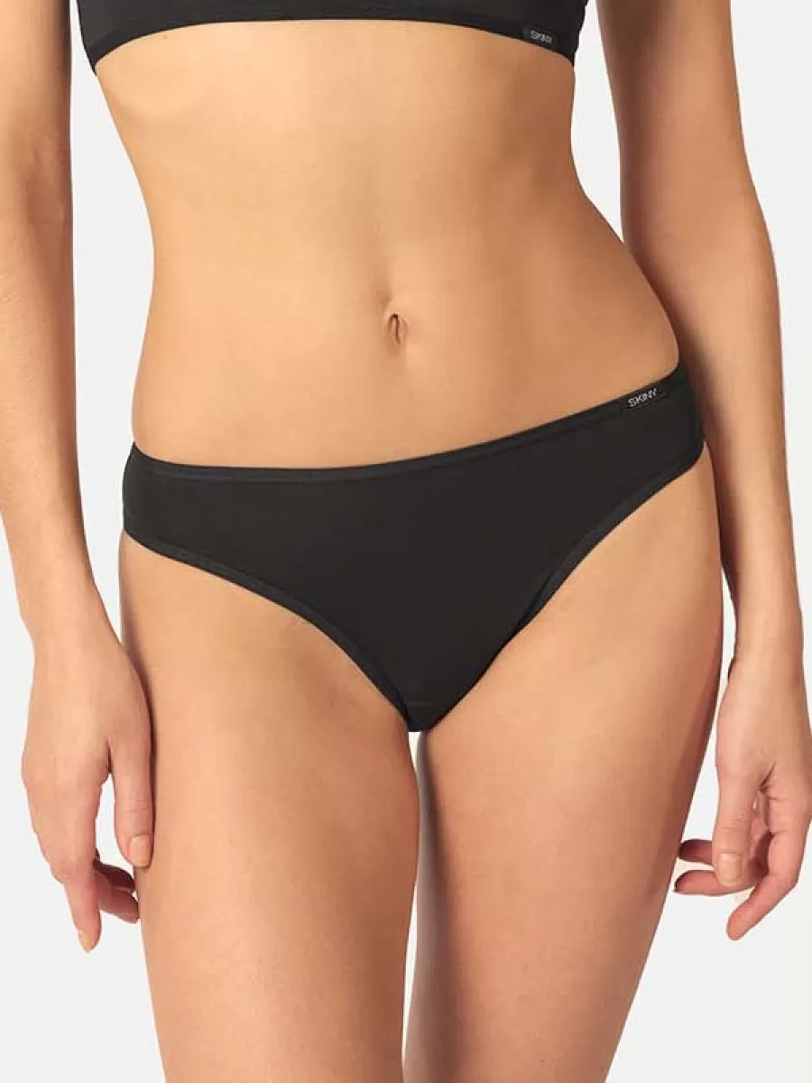 Czarny Figi Skiny Cotton Essentials 089349 - zdjęcie 1