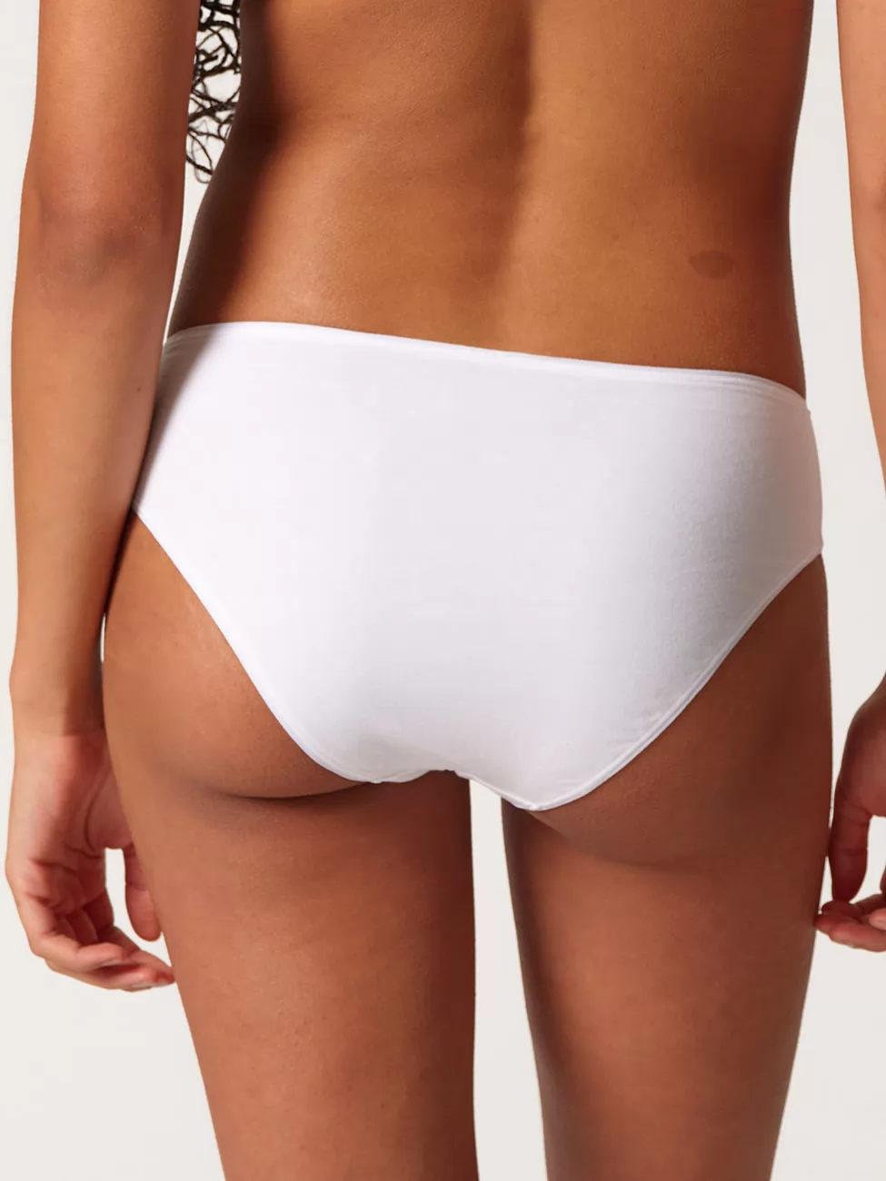 Biały Figi midi Skiny Every Day in Cotton 082638 - zdjęcie 2