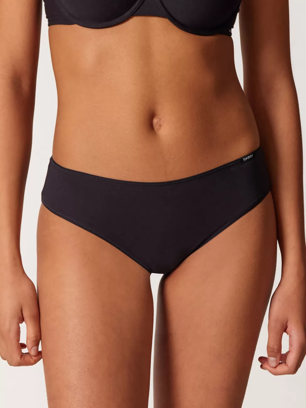 Czarny Figi midi Skiny Every Day in Cotton 082638 - zdjęcie 1