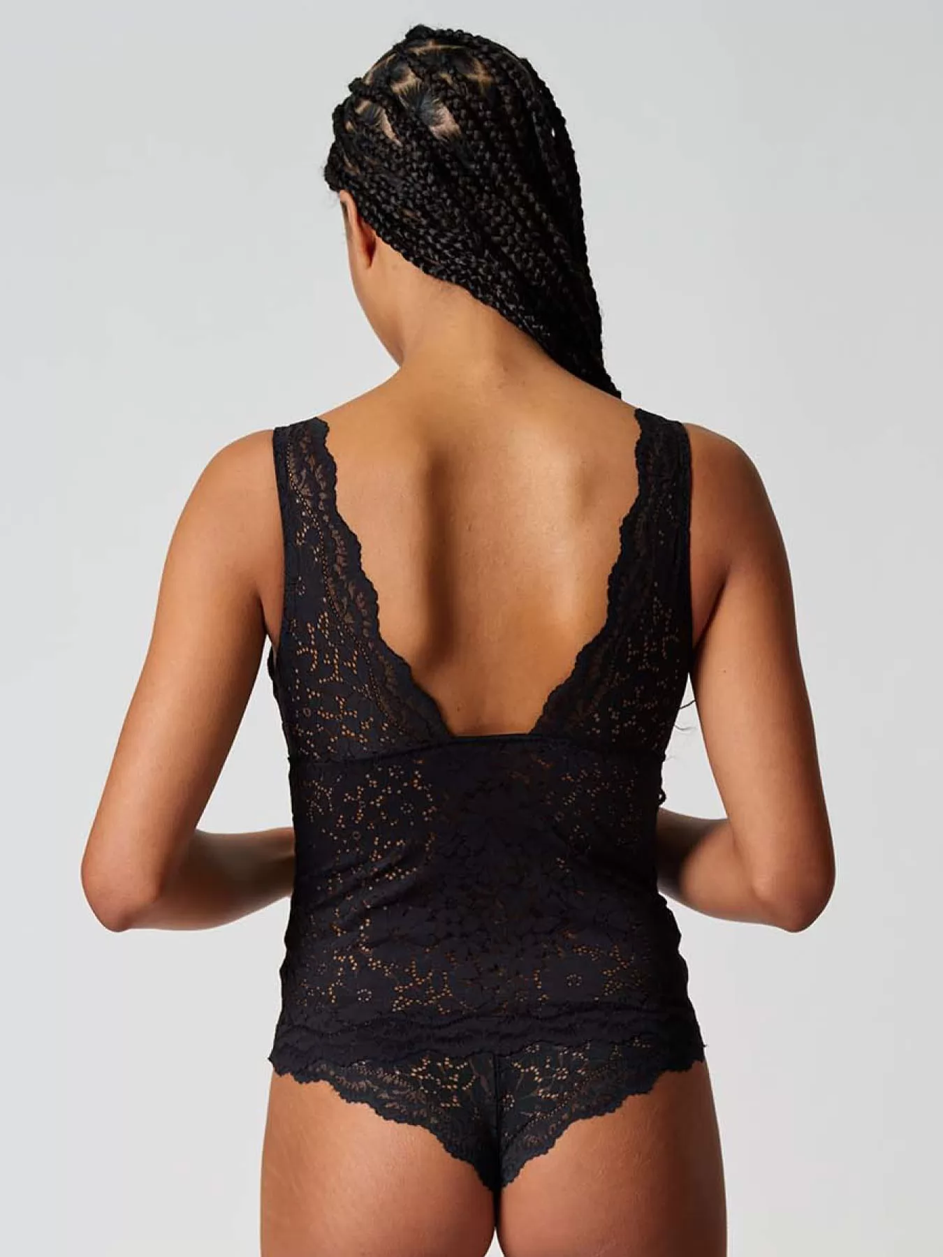 Czarny Top z biustonoszem Skiny Wonderfulace 082895 - zdjęcie 2