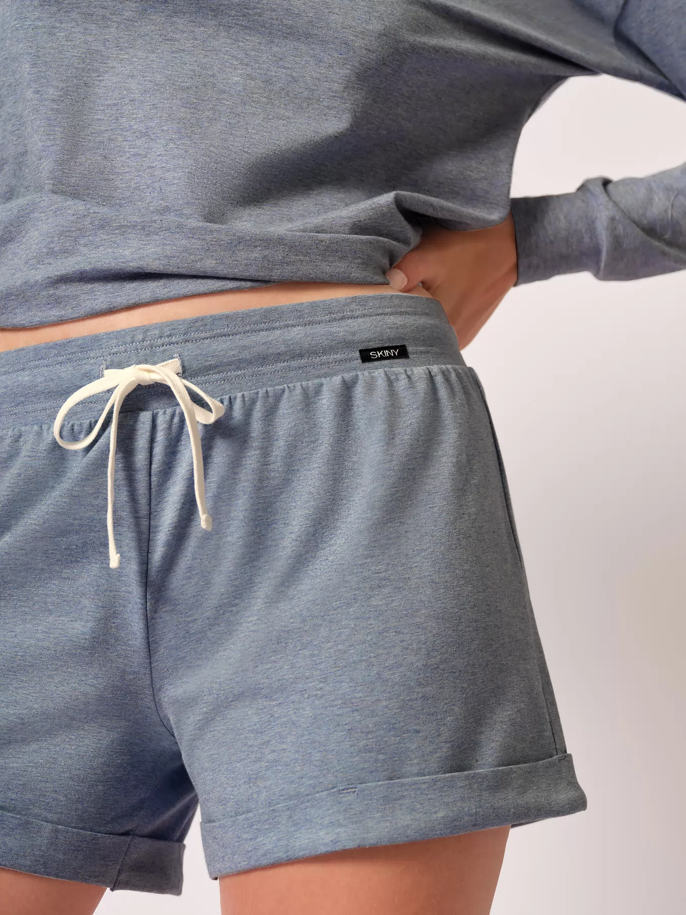 Niebieski Spodenki damskie Skiny Every Night in Mix&Match 080803 - zdjęcie 3