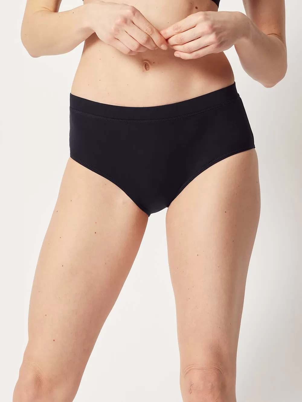 Czarny Figi damskie Huber Soft Modal 016040 - zdjęcie 1