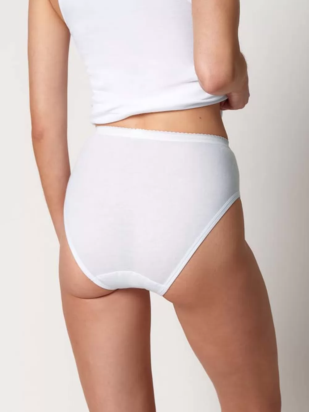 Biały Figi damskie 2PACK Huber Extra Fine 016014 - zdjęcie 3