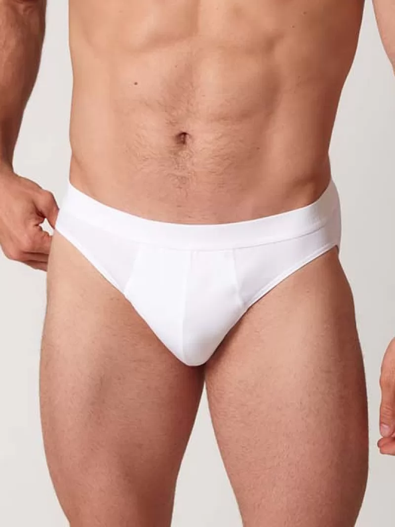 Biały Slipy męskie 2PACK Huber 112493 - zdjęcie 1