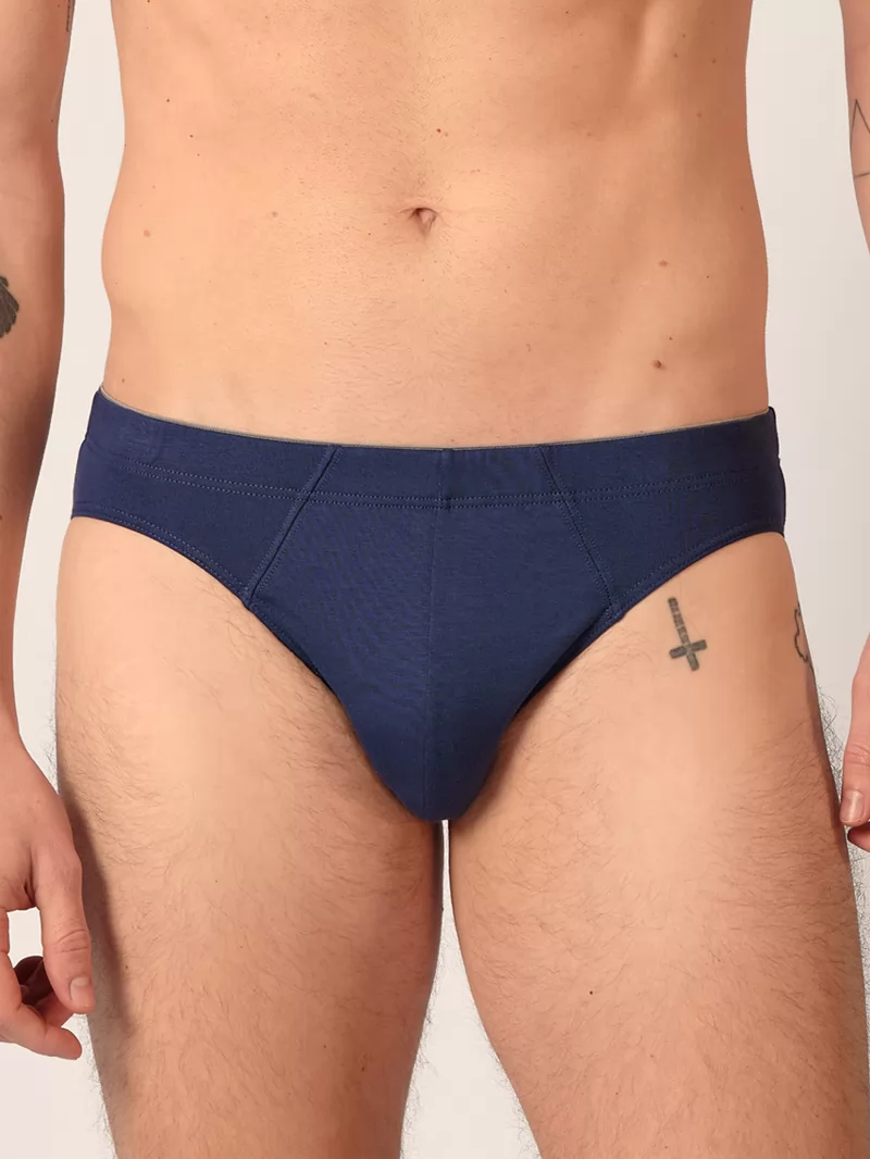 Czarny, granatowy, wielobarwny Slipy męskie 3PACK Huber 112635 - zdjęcie 1