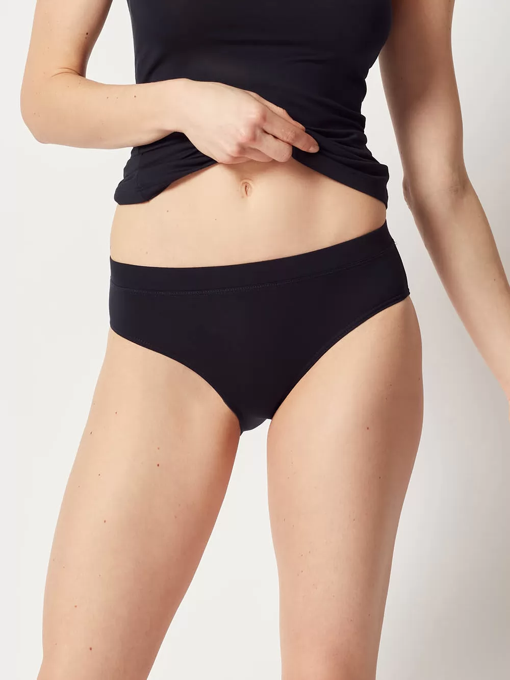 Czarny Figi damskie Huber Soft Modal 016039 - zdjęcie 1