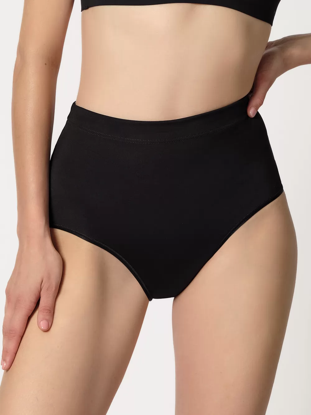 Czarny Figi damskie Huber Perfect Shape 010225 - zdjęcie 1