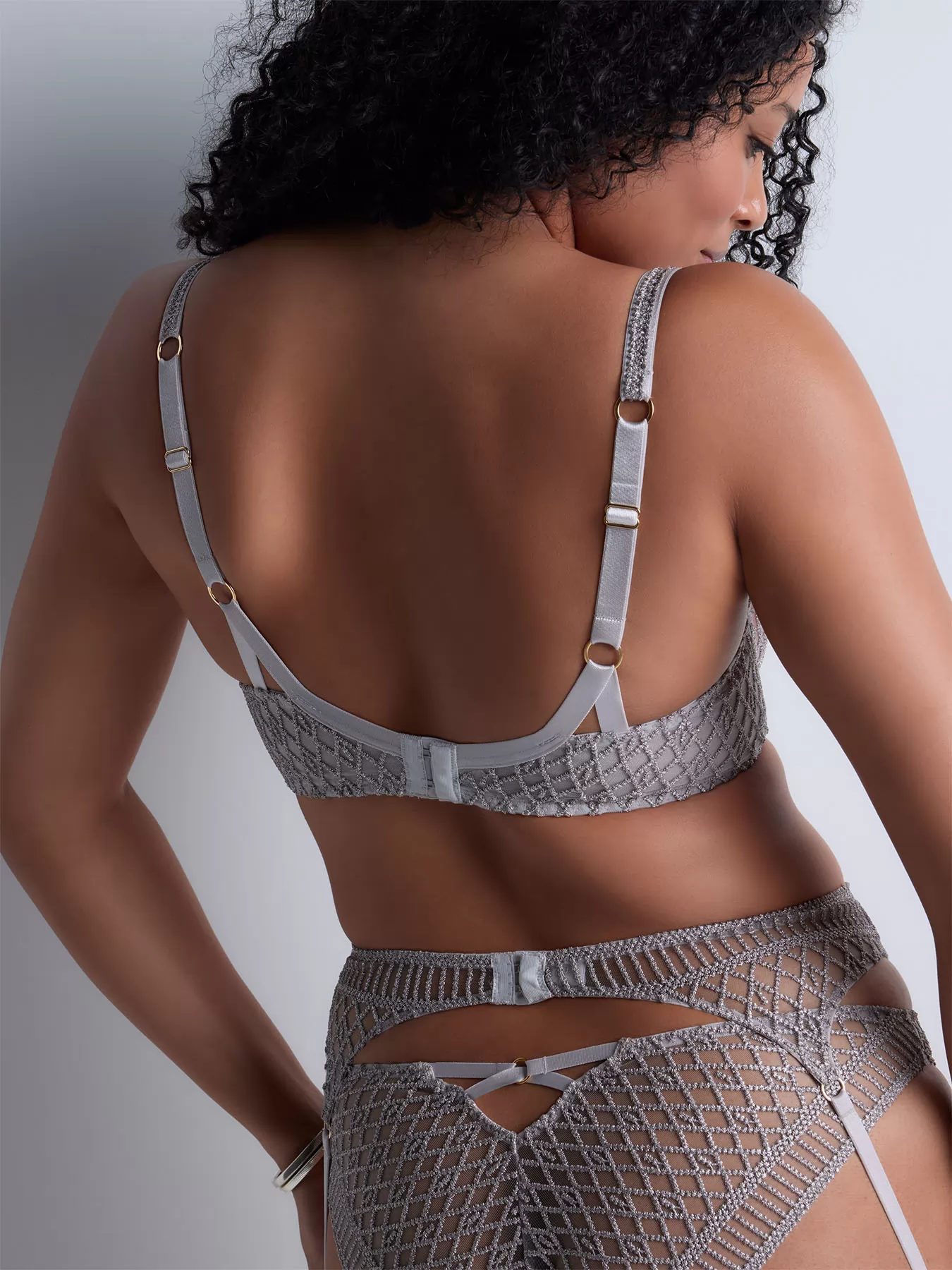 Srebrny Biustonosz balkonetka Aubade Stardust Dream 4DF14 - zdjęcie 2