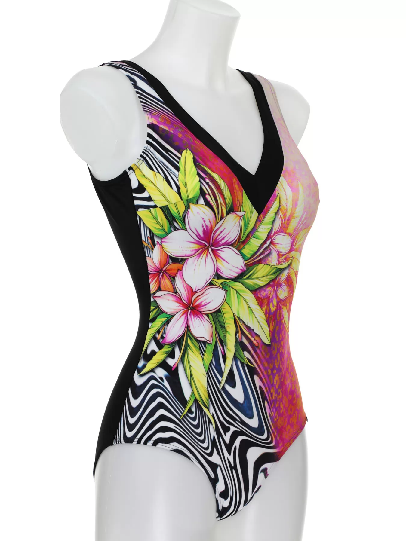 Różowy, wielobarwny, zielony Kostium kąpielowy Sunmarin 12023 - zdjęcie 3