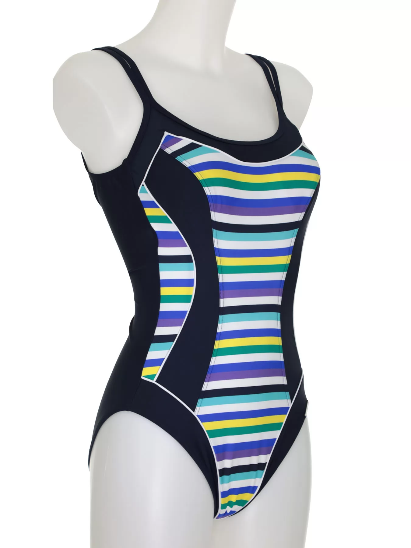Granatowy, wielobarwny Kostium kąpielowy Sunmarin 12612 - zdjęcie 4
